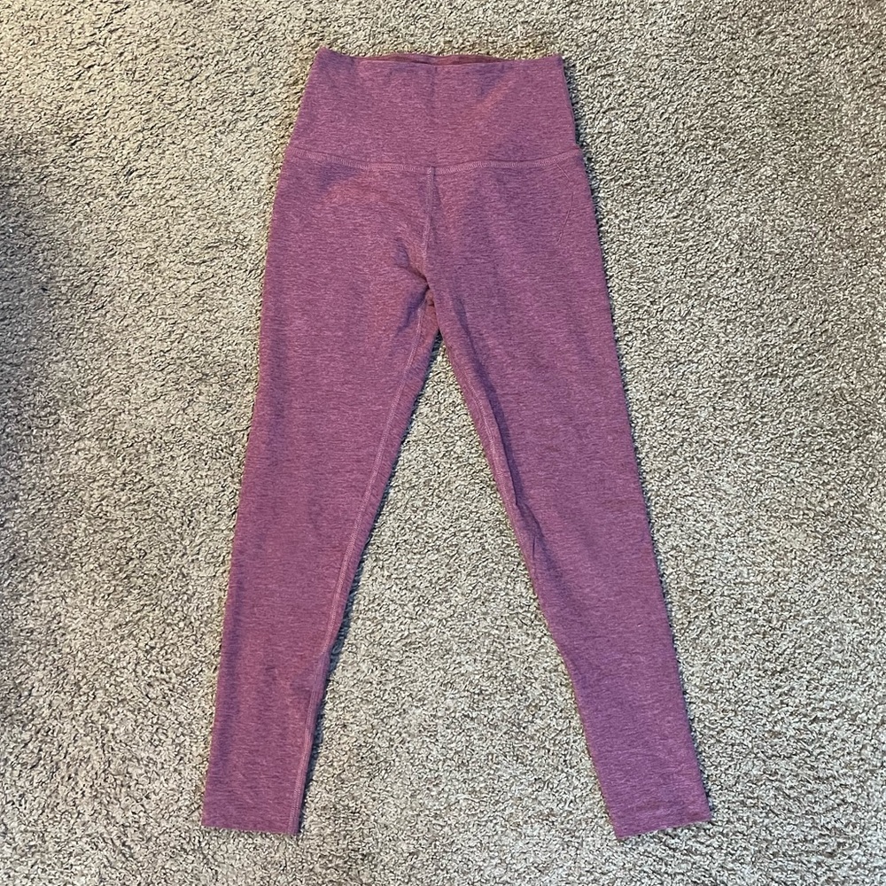 Beyond Yoga - Spacedye Caught in the Midi Legging - Pale Plum Heather - Small